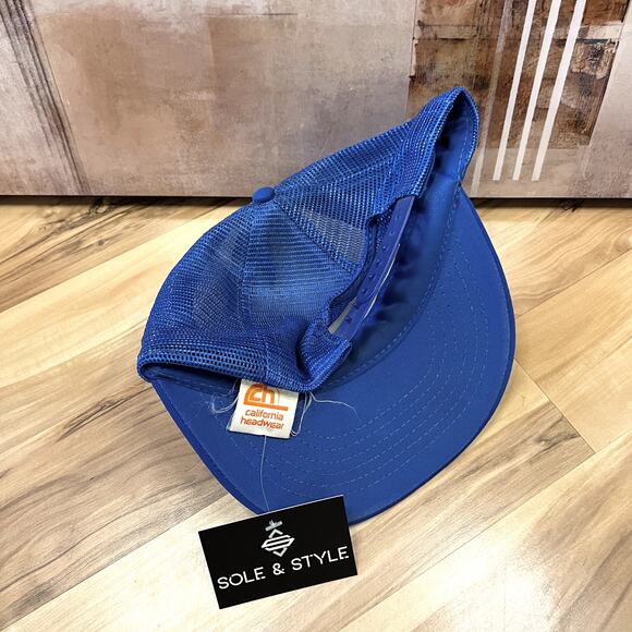 80s Los Angeles LA Dodgers MLB Trucker Snapback Hat California Headwear Vintage - Picture 4 of 5